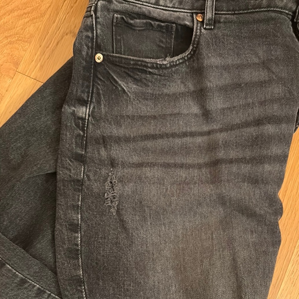 Women's Ann Taylor LOFT Distressed Black Jeans - Picture 7 of 7